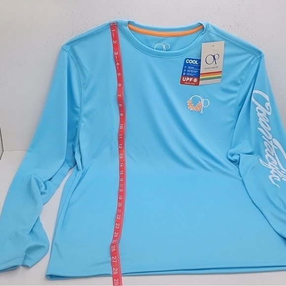 OCEAN PACIFIC RASHGUARD MEDIUM LIGHT BLUE - Picture 5 of 9